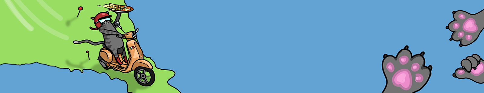 Mlsný kocour Oliver v Itálii