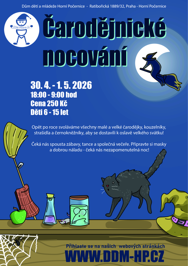 Čarodějnické nocování - zpět na koště