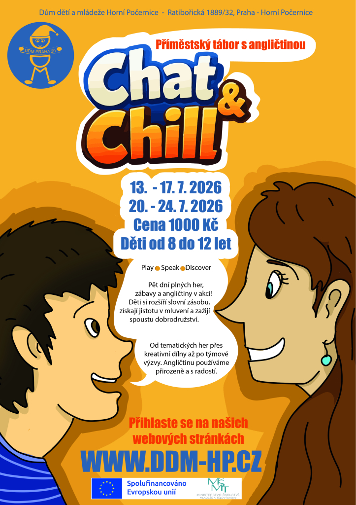 Chat and Chill Camp 2 (příměšťák s angličtinou)