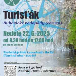 Turisťák – Bubovické vodopády (červen)