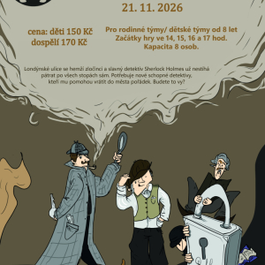 Úniková hra Sherlockova zkouška